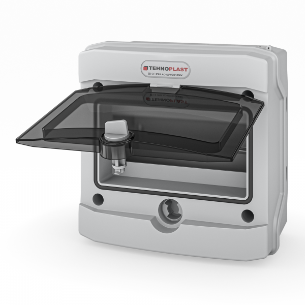 Sicherungskasten Aufputz IP65 Feuchtraum 1-Reihig 8 Module